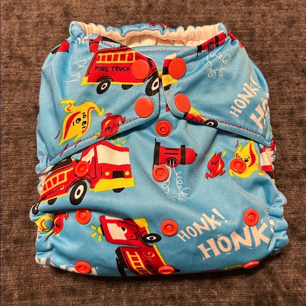 Rump•a•Rooz Fire Truck Cloth Diaper ⭐️